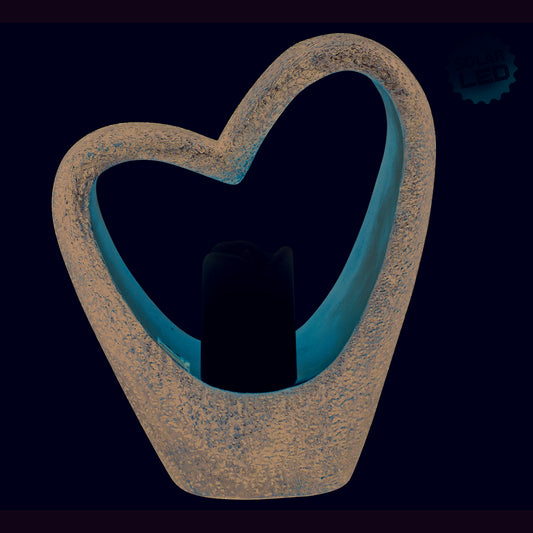 LED-sierlamp op zonne-energie "Hart"