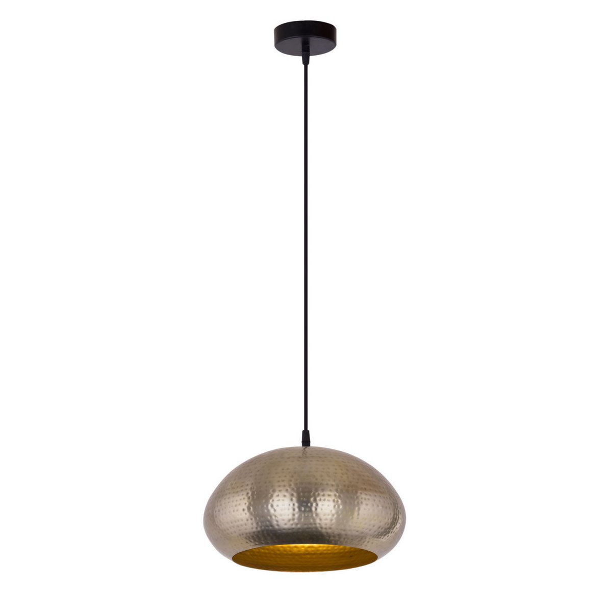 Hangende lamp hanglamp hintlamp metalen eettafel plafondlamp gehembled goud/zilver vintage