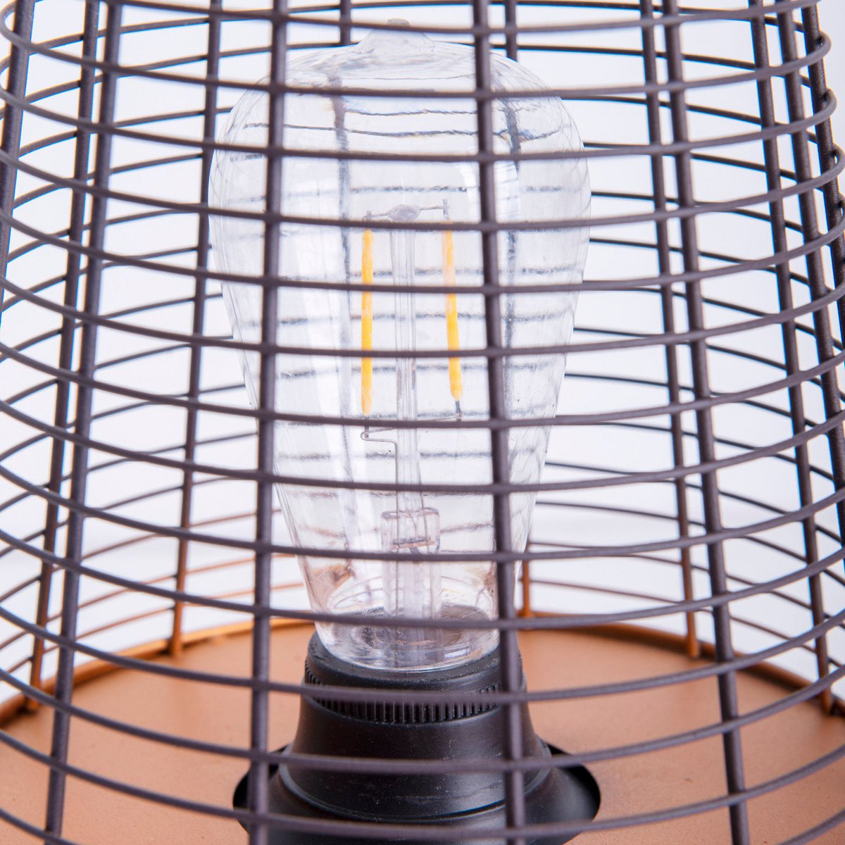 LED Decol Light 27 cm hoog, gemaakt van metaal in zwart, stevig gebouwd -in LED, decoratie voor buiten