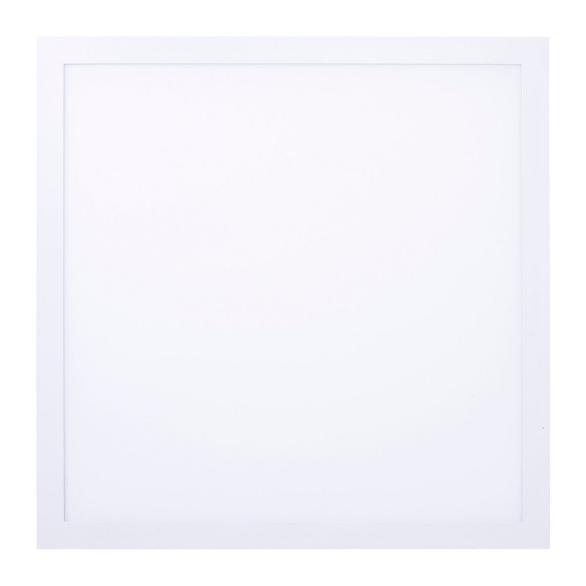 LED -paneel plafondlicht "Nico", functionele metalen plafondlamp en plastic in het wit, met vaste LED's en vele functies, ideaal voor kantoor, oefening of workshop, ca. 45 x 45 cm