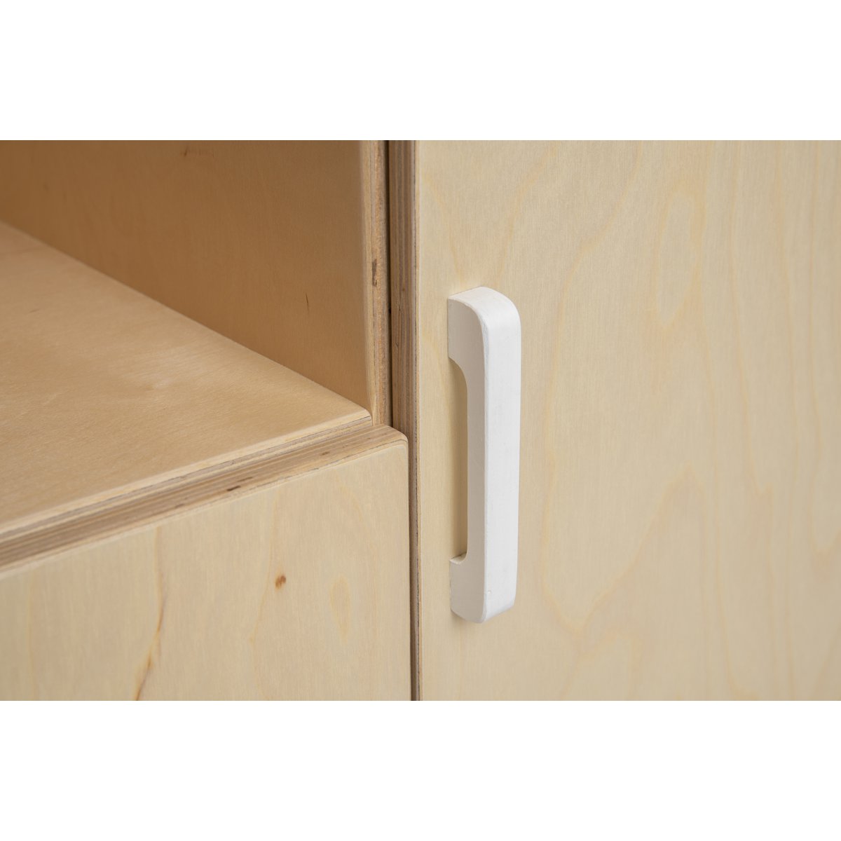 Van Dijk Toys houten poppencommode / poppen commode - Naturel met wit (Kinderopvang kwaliteit)