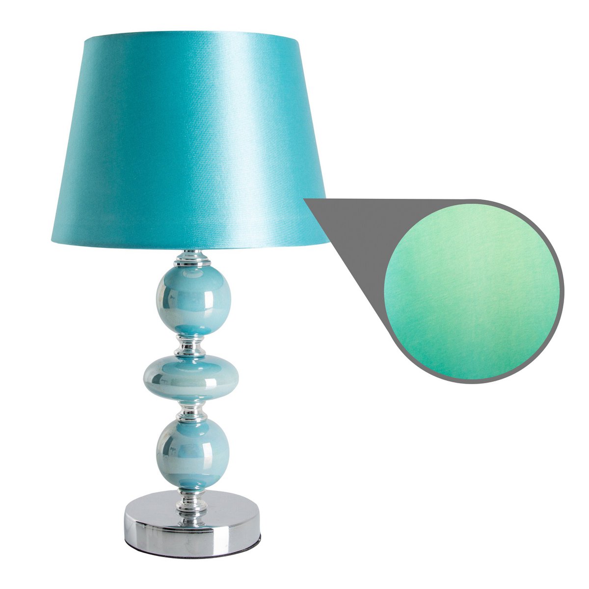 Keramische tafellamp "araga" 36 cm hoog, tafellamp gemaakt van metaal, keramiek, met tekstbladen, turquoise, met E14 -aansluiting, verlichting voor eetkamer, woonkamer, gang of kantoor