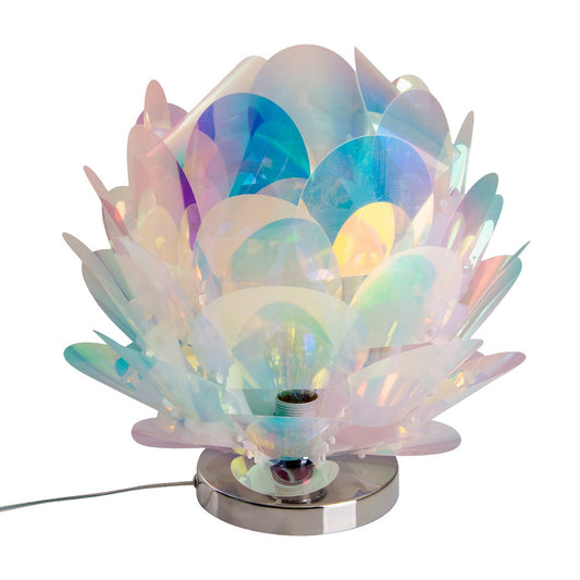 Tafellicht "fora" gemaakt van metaal en iriserend plastic, E27 -aansluiting, verlichting voor woonkamer, eetkamer en nachtkastje, Ø41 cm