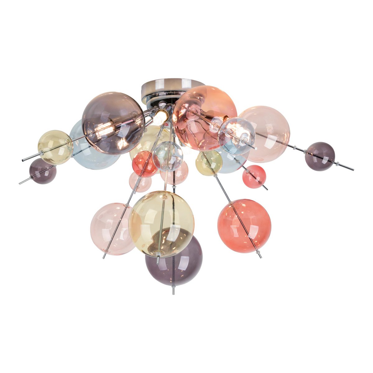 Plafondlamp "explosie" pastelkleuren D: 57 cm