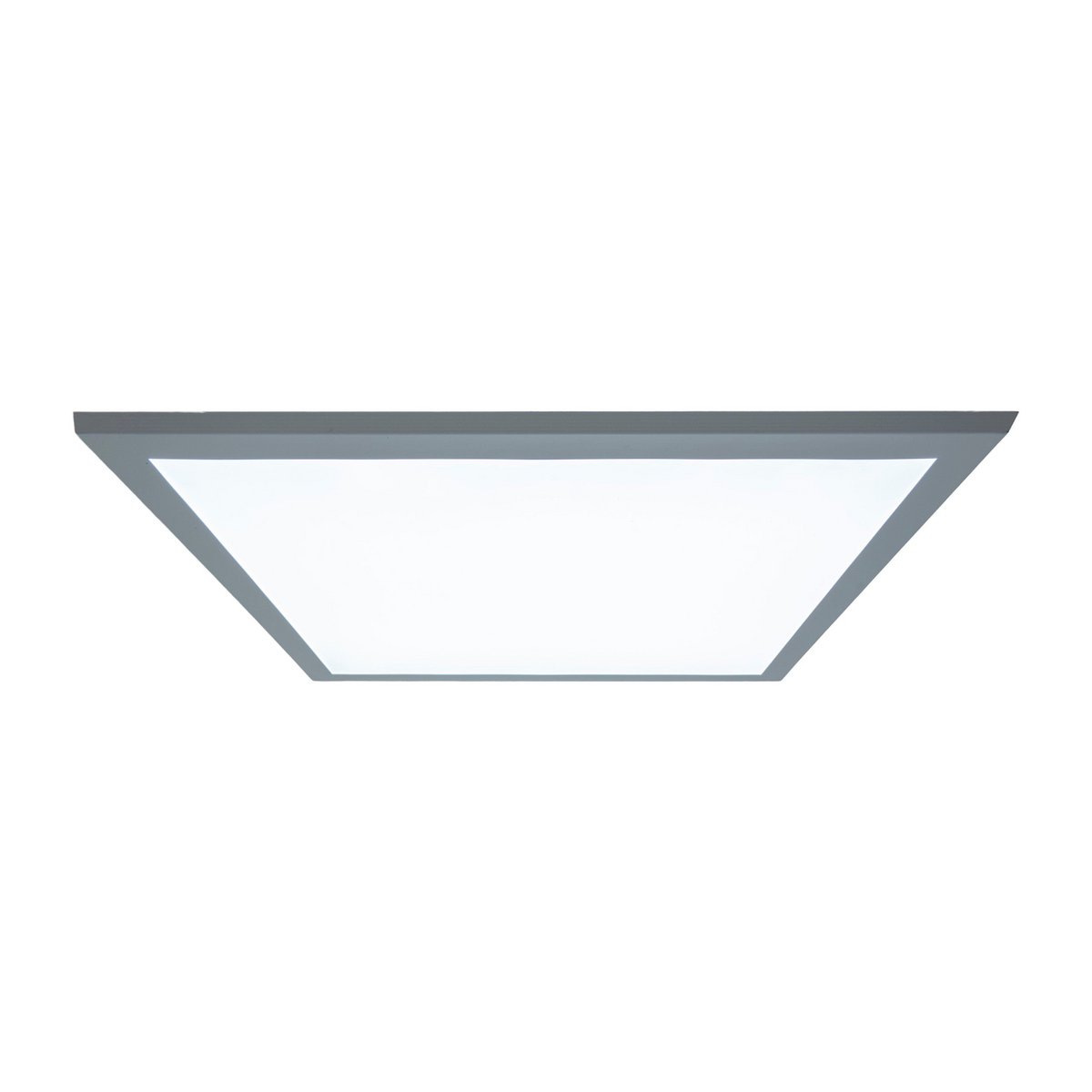 LED -paneel plafondlamp "Nico", functionele metalen plafondlamp en plastic in het wit, met vaste LED's en vele functies, ideaal voor kantoor, oefening of workshop, ca. 59,5 x 59,5 cm