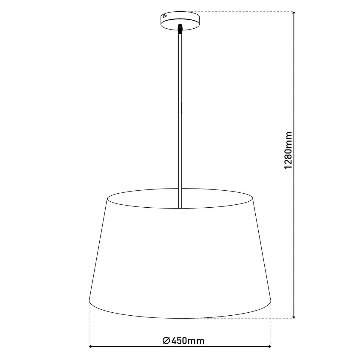 Hanger lamp "bologna" beige/messing