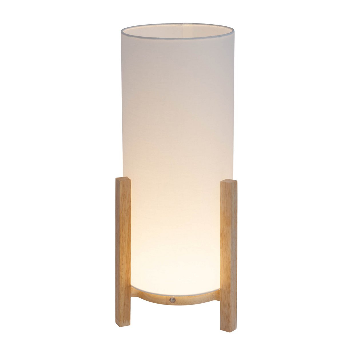 Ackitical Lamp "Madita" 48 cm hoog, in wit/natuur, met geïntegreerde LED, dimbaar met aanraaksensor