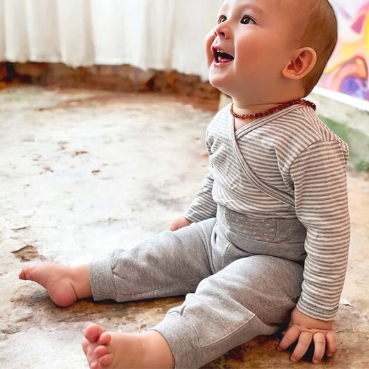 OrganicEra Biologische baby-joggingbroek, grijs