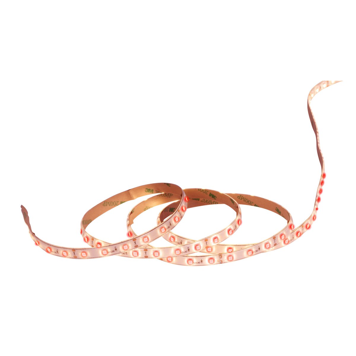 Led "Stripe" ca. 5 m lang, met 2 Flex -bindmiddelen en plug -in voeding; 300 LED's, rood.