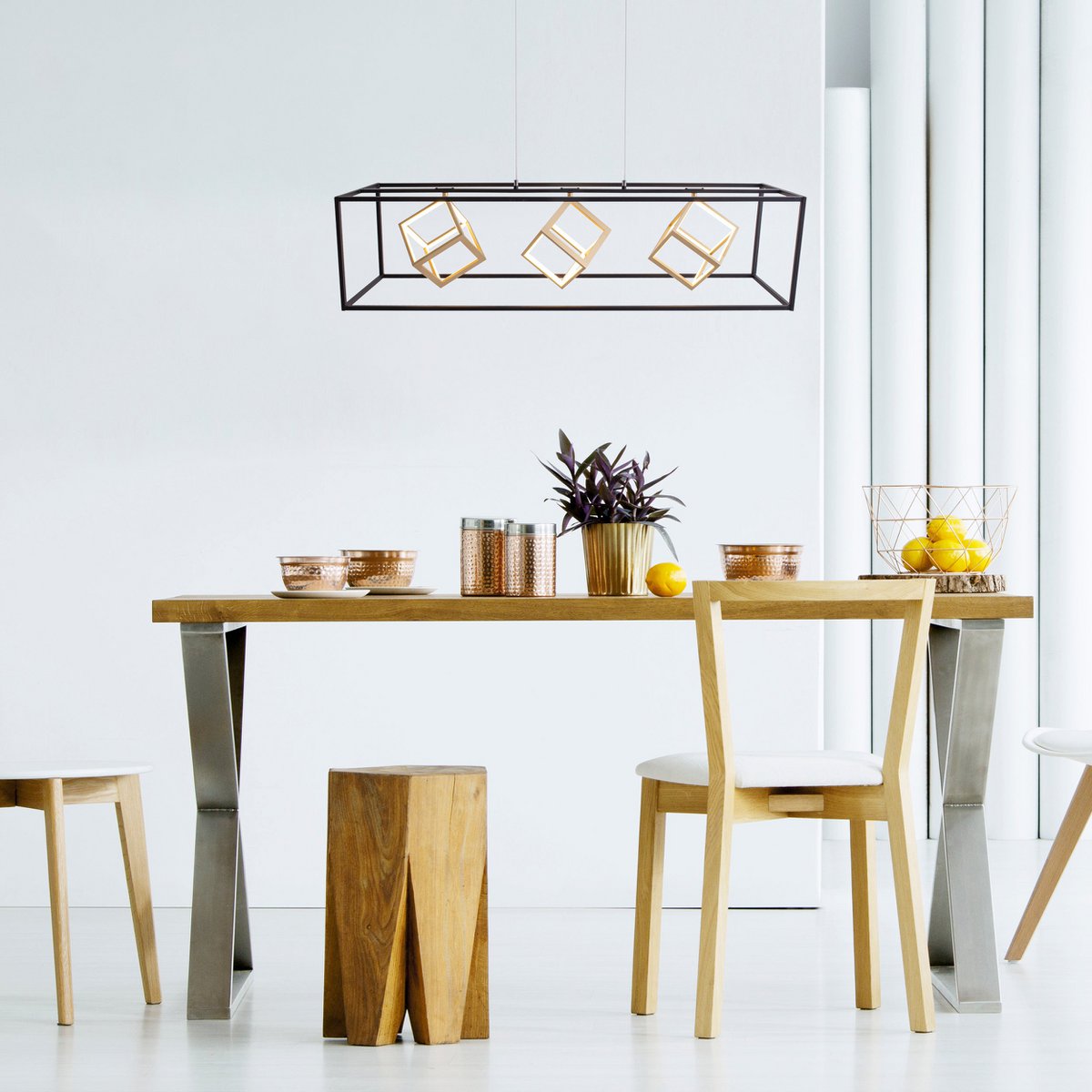 LED hanglamp l: 100cm "Tripoli"