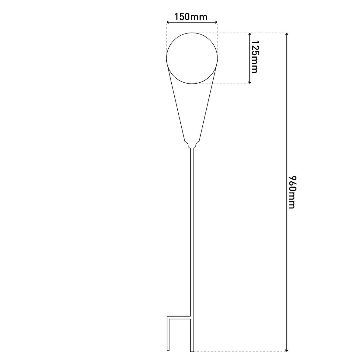Led Solar-Eerdspieß "Torch" buiten-Serdspieß gemaakt van metaal en plastic in koper, met geïntegreerde LED