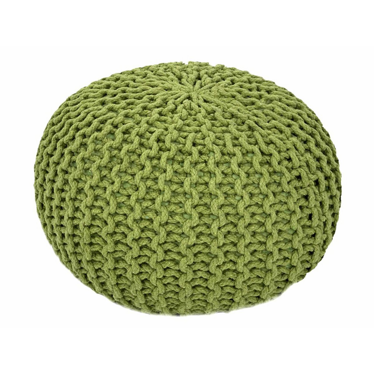 Brei -ontlasting pouf Ø 45 H 30 cm cm stoel pouf breien vloer kussen