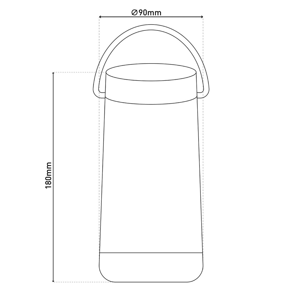 LED -tafellicht met BT -luidspreker "Festa" voor buitenruimte gemaakt van zwart plastic met geïntegreerde LED's, 18 cm hoog