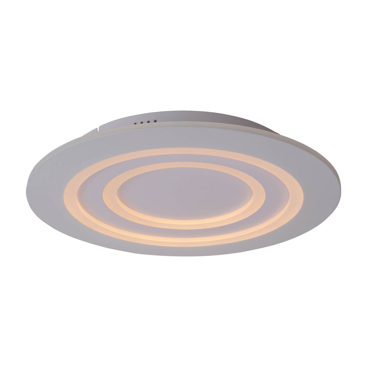 LED-plafondlicht "mirel" Ø 50 cm, 6 cm hoog, metaal en plastic in wit, geïntegreerde LED's, 2400 lm, dimmable, CCT-functie 3000-6500 K, RGB kleurverandering