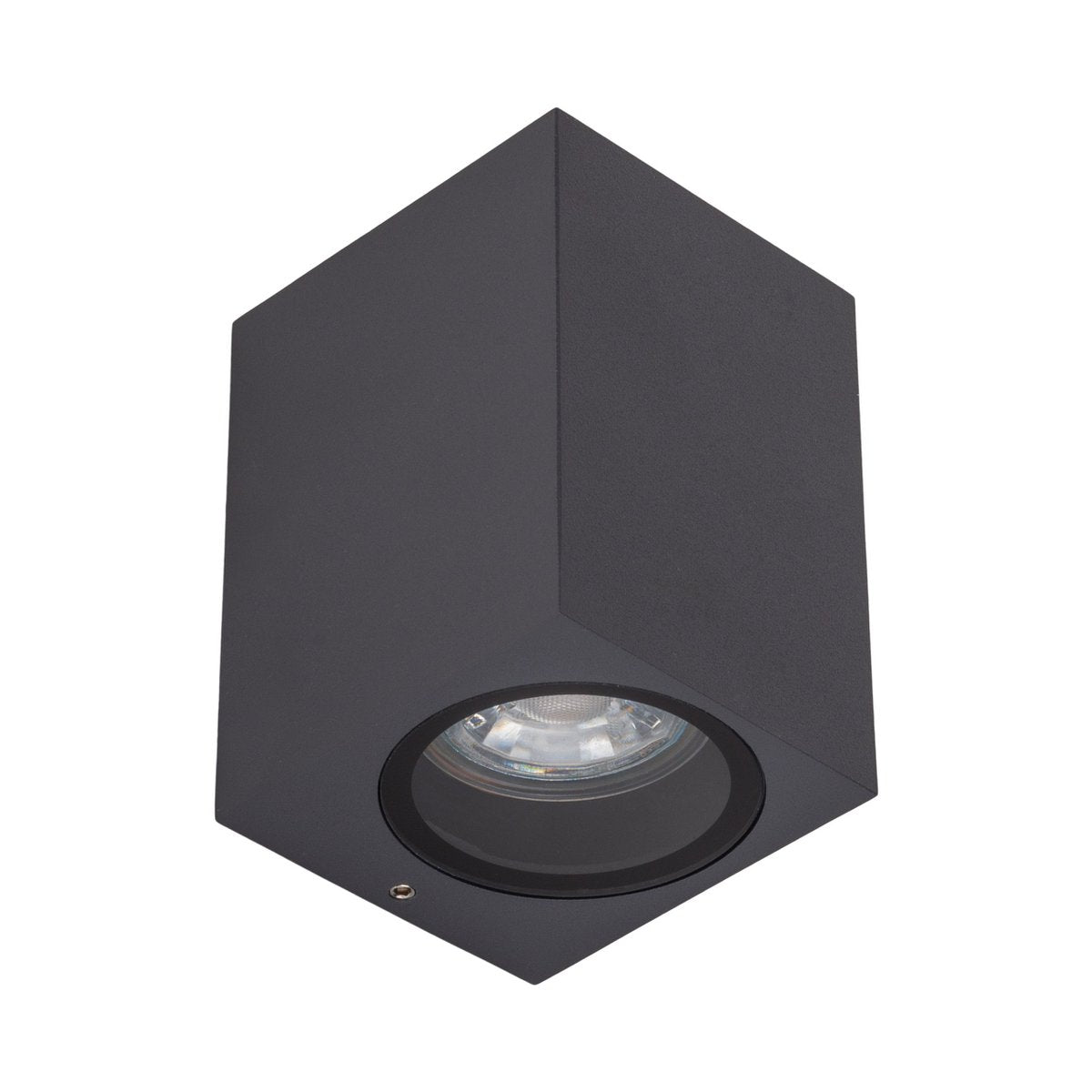 Buiten wandlamp "Cubus", gemaakt van metaal en glas in antraciet, GU10 Socket