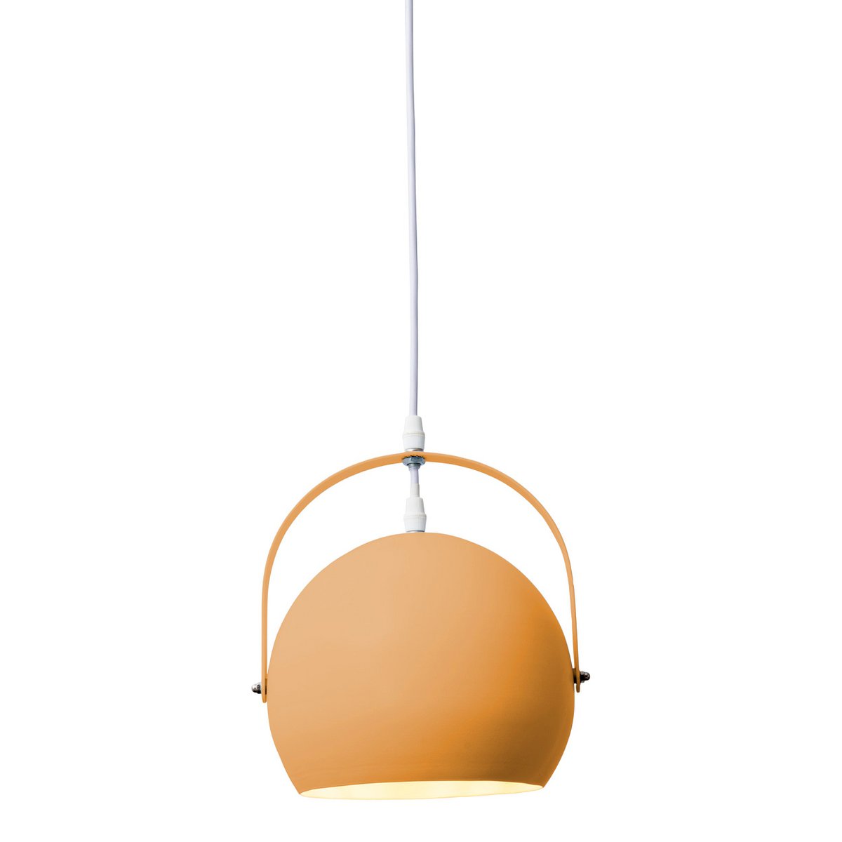 Hanger lamp "Colorado" oranje Ø ca. 25 cm, metaal, E27 -aansluiting, verlichting voor woonkamer, eetkamer, kinderkamer