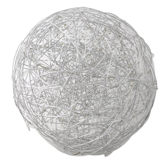 LED Outer Ball "Mistle" Ø 50 cm, voor buiten, vloerlamp - metaal - aluminium - met geïntegreerde LED - Decoratie buiten