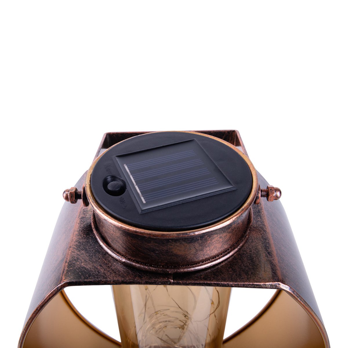 LED ZONNELIJKE LICHT "Fairylight" voor terras en balkon, LED -tafellamp gemaakt van metaal gemaakt van zwart en goud en acryl, stevig gebouwd -in LED's, decoratie Solar Light 26 x 19,5 x12,5 cm