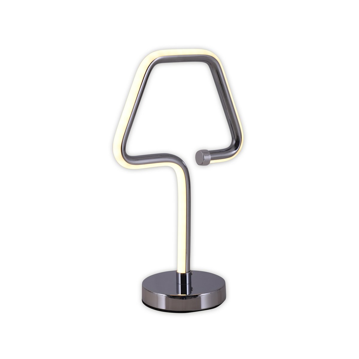 LED tafellamp "Loop Line" h: 30cm chroom