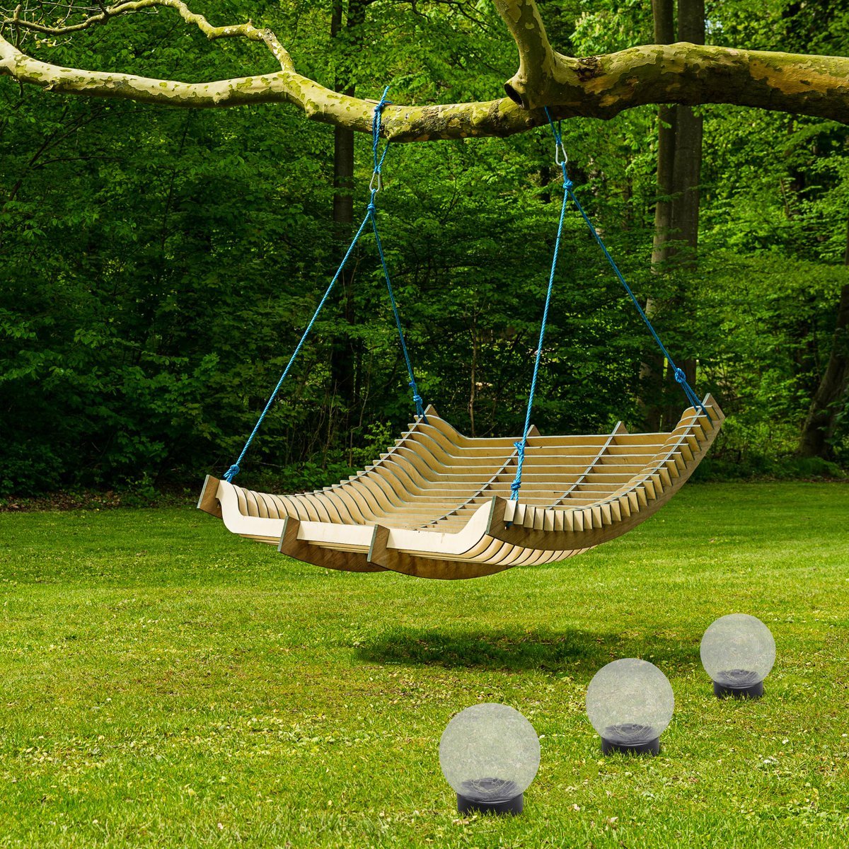 3 Set LED LED Solar Table Lamp/Aand Skeer "Crackle" Ø 12 cm, voor buiten, taflamp-plastic en glas, wit, met geïntegreerde LED