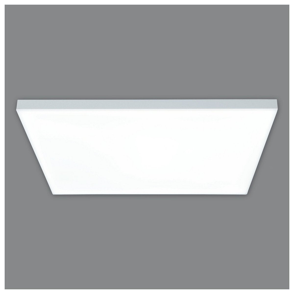 LED -paneel plafondlamp "Carente" zijlengte 45 cm, frameless, vele functies, gemaakt van metaal en plastic, witte, geïntegreerde LED's