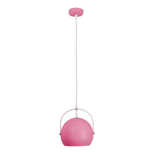 Hanger lamp "Colorado" roze Ø ca. 25 cm, metaal, E27 -aansluiting, verlichting voor woonkamer, eetkamer, kinderkamer