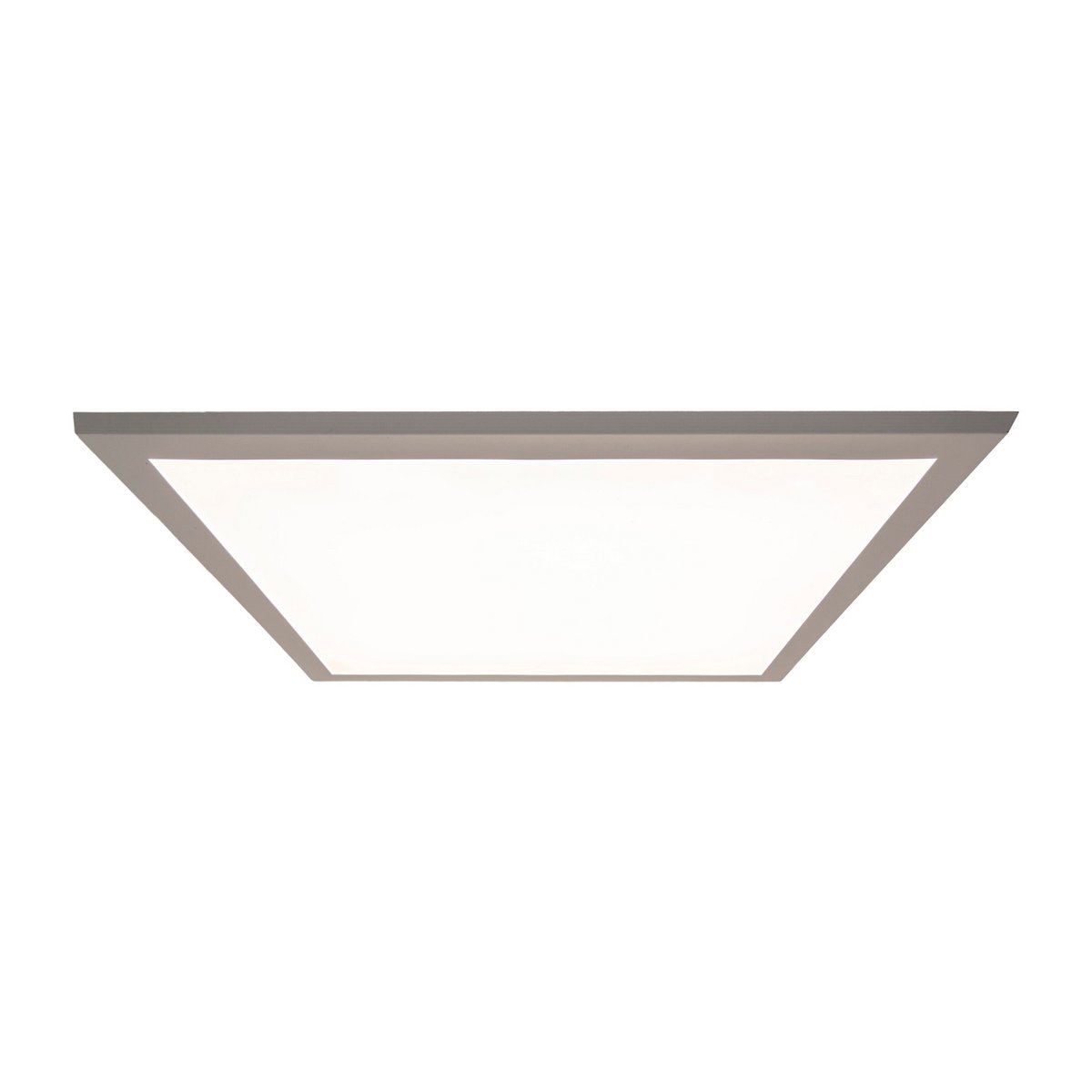LED -paneel plafondlamp "Nico", functionele metalen plafondlamp en plastic in het wit, met vaste LED's en vele functies, ideaal voor kantoor, oefening of workshop, ca. 59,5 x 59,5 cm