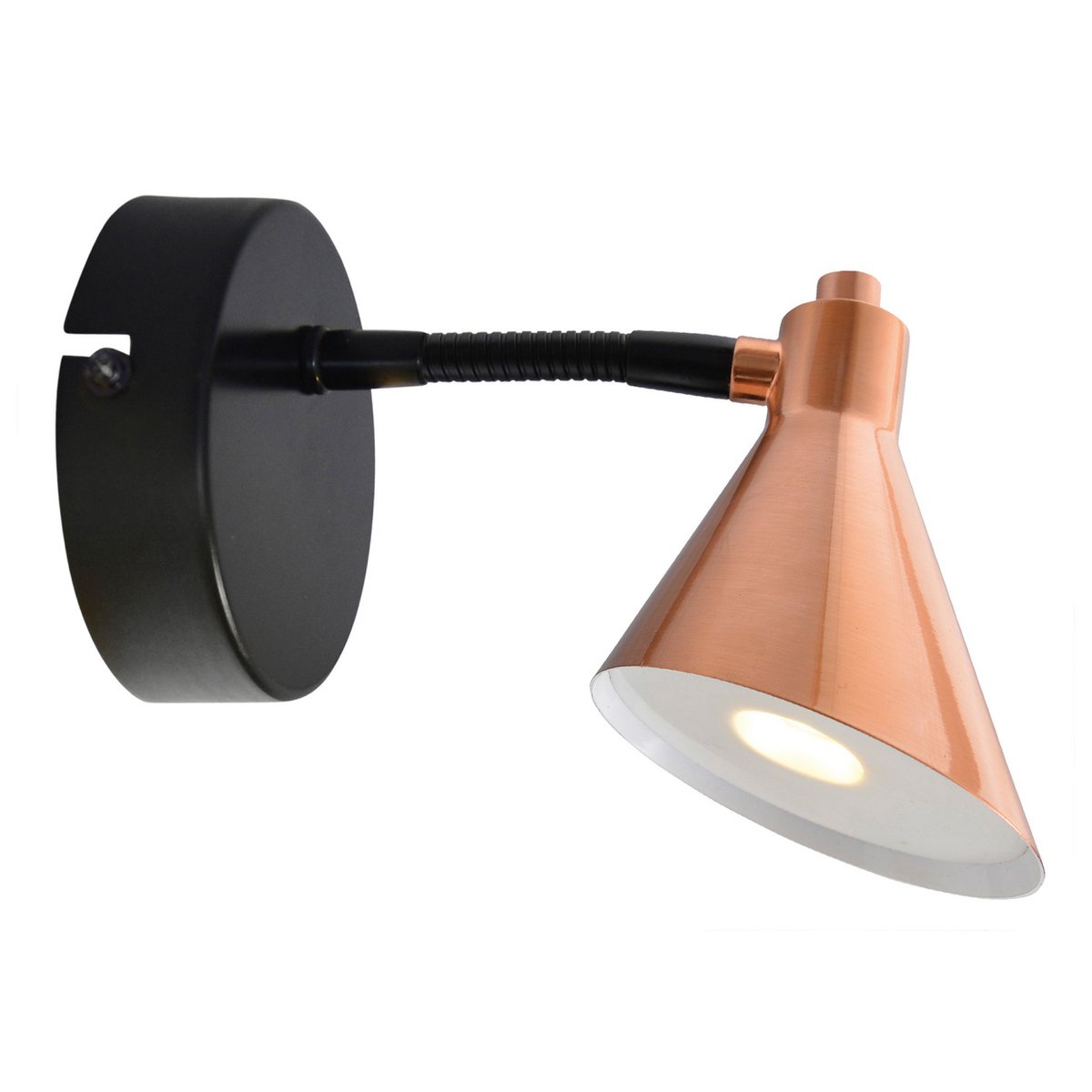 LED wandlamp "Koper"
