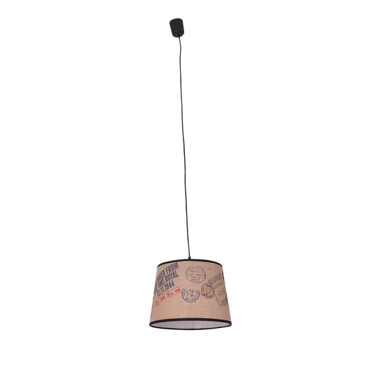 Hanglamp met stoffen kap "Print"