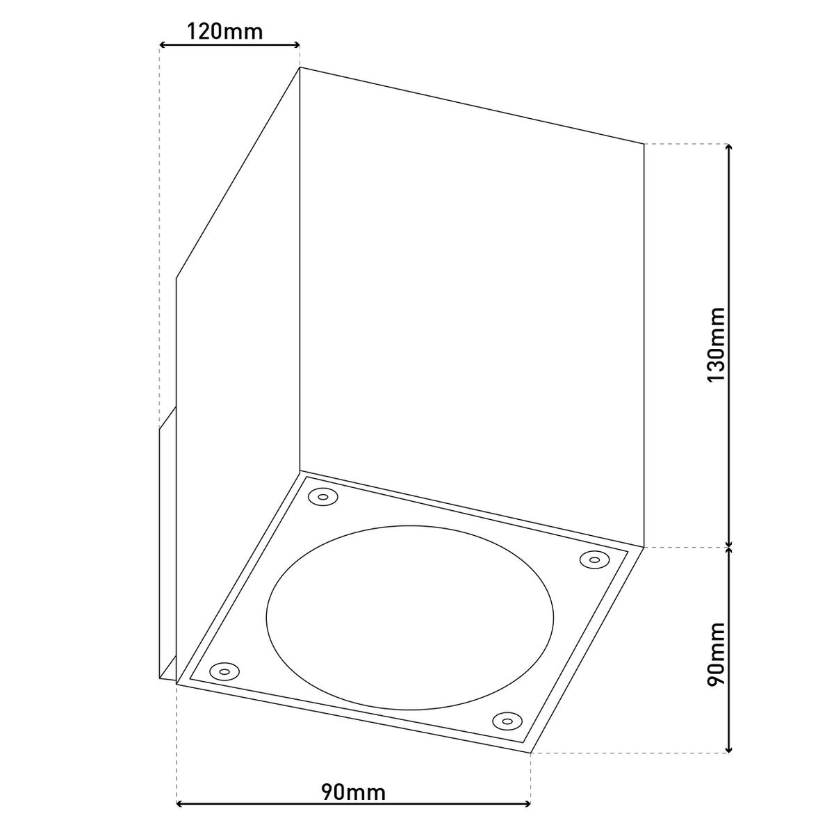 LED op de buitenwandlamp "tessus" gemaakt van aluminium met stevig gebouwd -in LED's