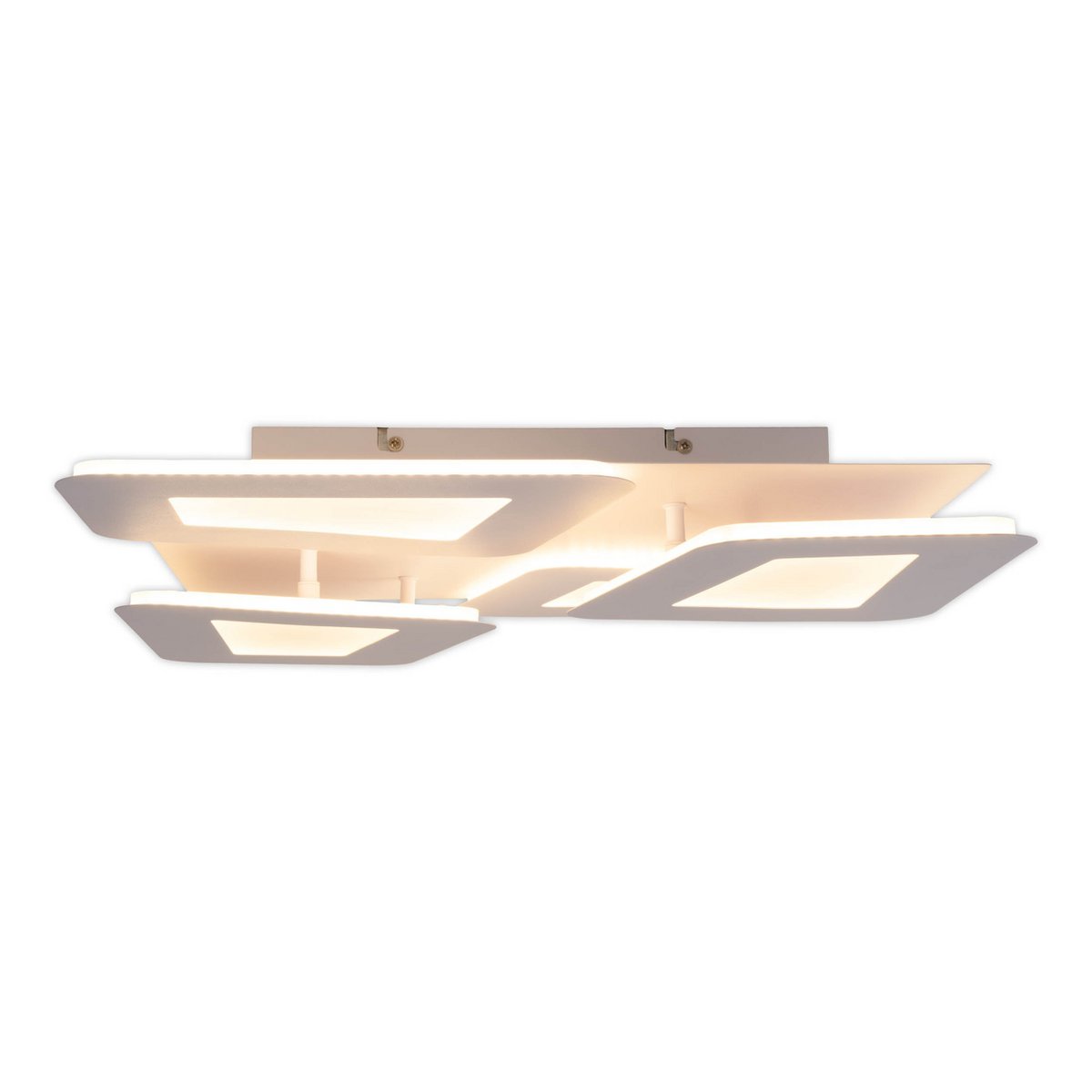 LED -plafondlamp "SIMEN" 48 x 48 cm, metaal en plastic, wit, geïntegreerde LED's, warm wit