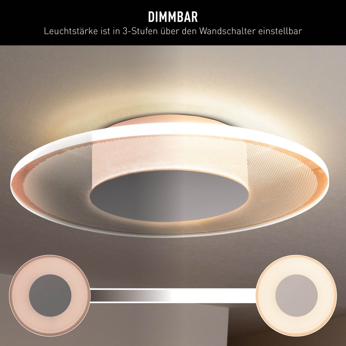 LED plafondlamp "Modesto" d: 29cm