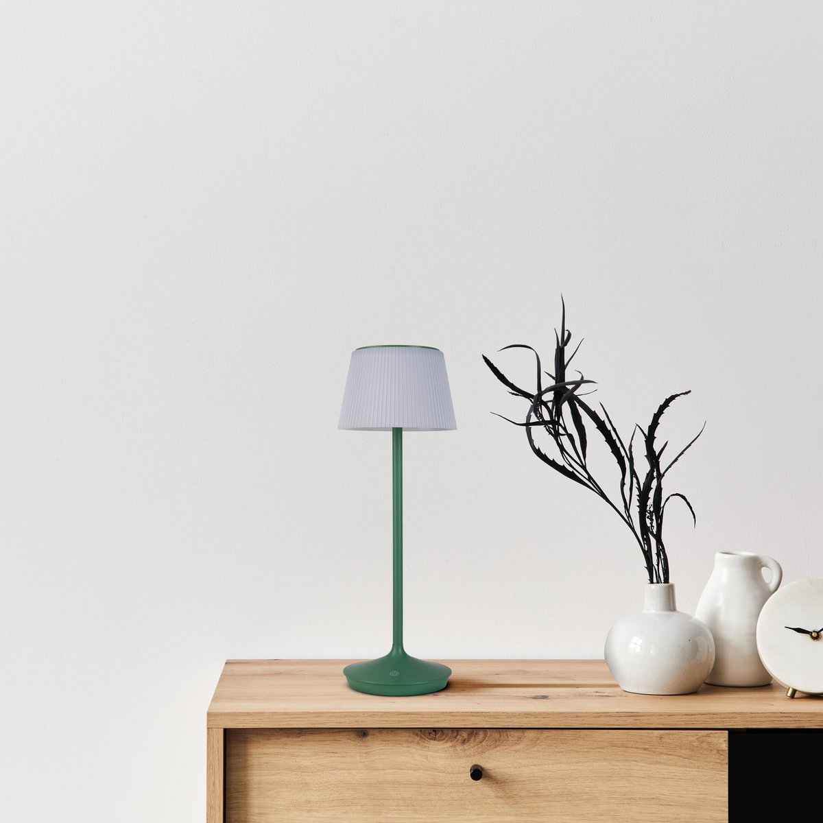 LED -licht "Emmi" voor buiten en binnen, tafellamp gemaakt van metaal en plastic, met stevig gebouwd -in LED's, LED -tafellamp voor balkon, terras, tuin, woonkamer, wintertuin, ca.