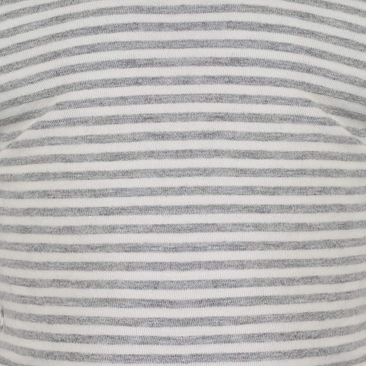 OrganicEra Organic Baby L/S T-shirt body, grijs gestreept