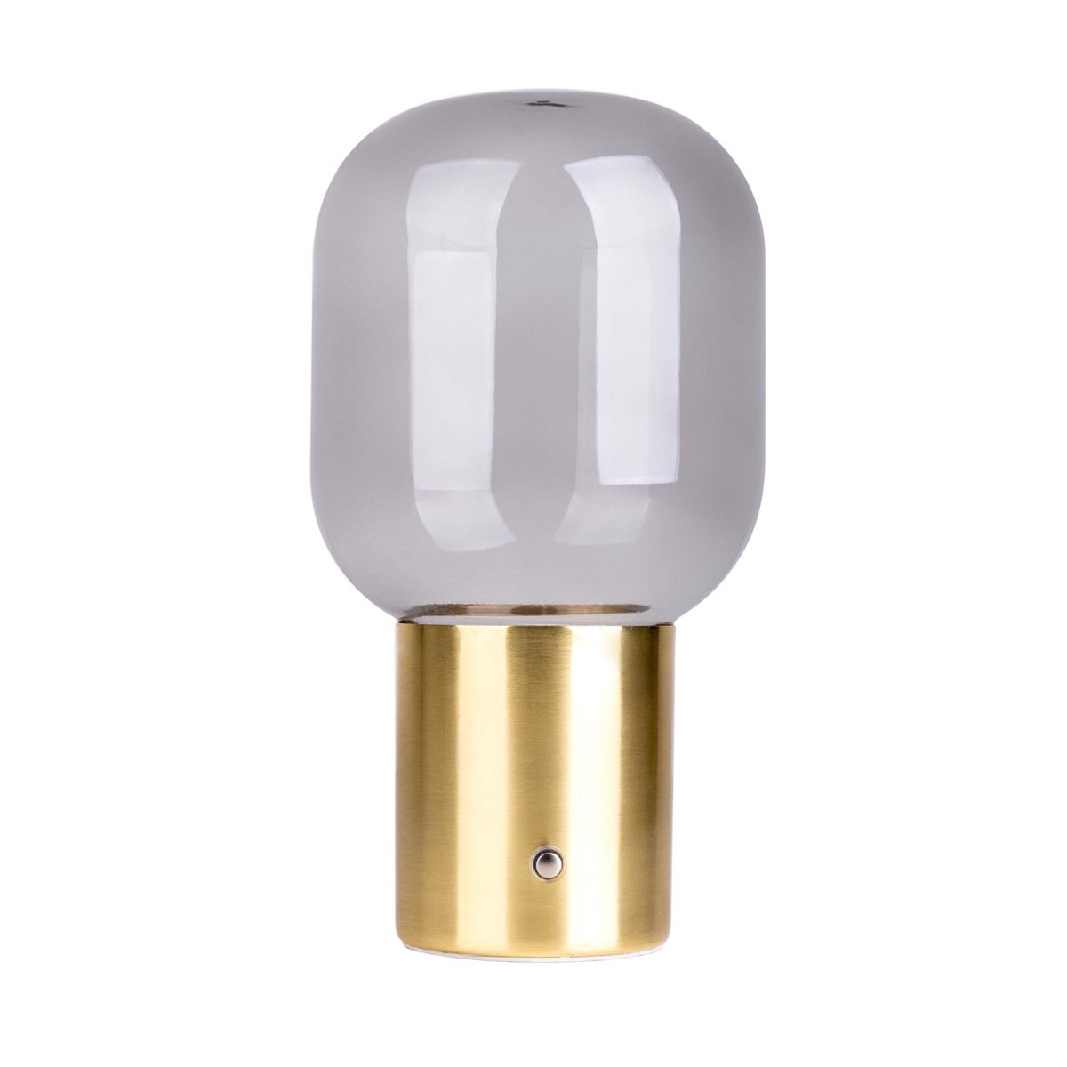 Draadloos tafellicht "Albero" decoratief tafellicht gemaakt van messing gekleurd metaal en glas met stevig ingebouwde LED's, dimbaar met aanraaksensor, 25 cm hoog