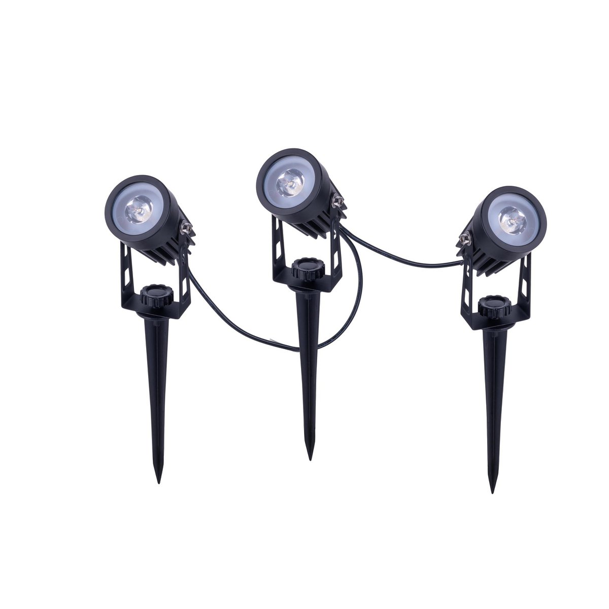 LED-zonne-spot met 3 zitplaatsen met Earthspout "Spoti" "buiten en speerboeien