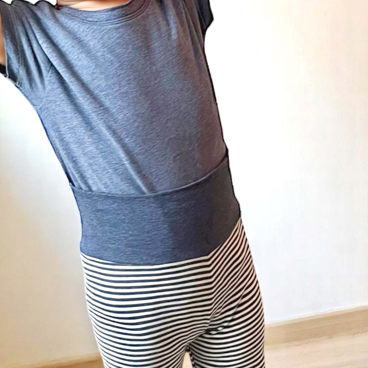 OrganicEra biologische babylegging, indigo gestreept