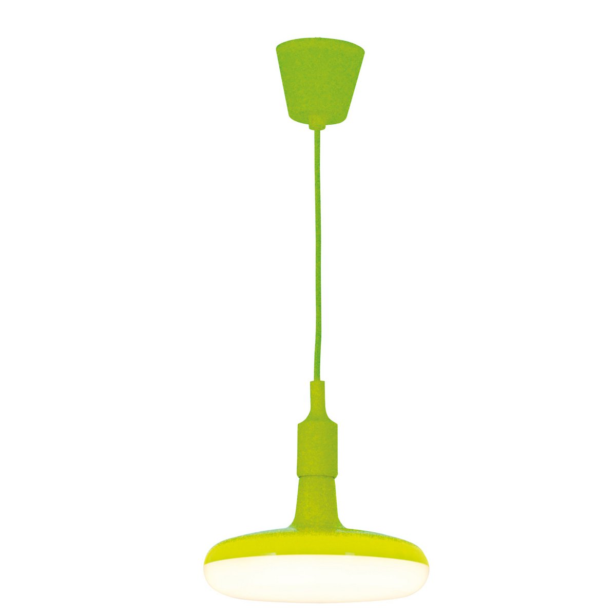 Hanger lamp "UFO" LED Green Hanging Lamp gemaakt van plastic met een E27 -aansluiting inclusief lamp