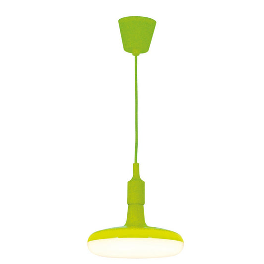 Hanger lamp "UFO" LED Green Hanging Lamp gemaakt van plastic met een E27 -aansluiting inclusief lamp