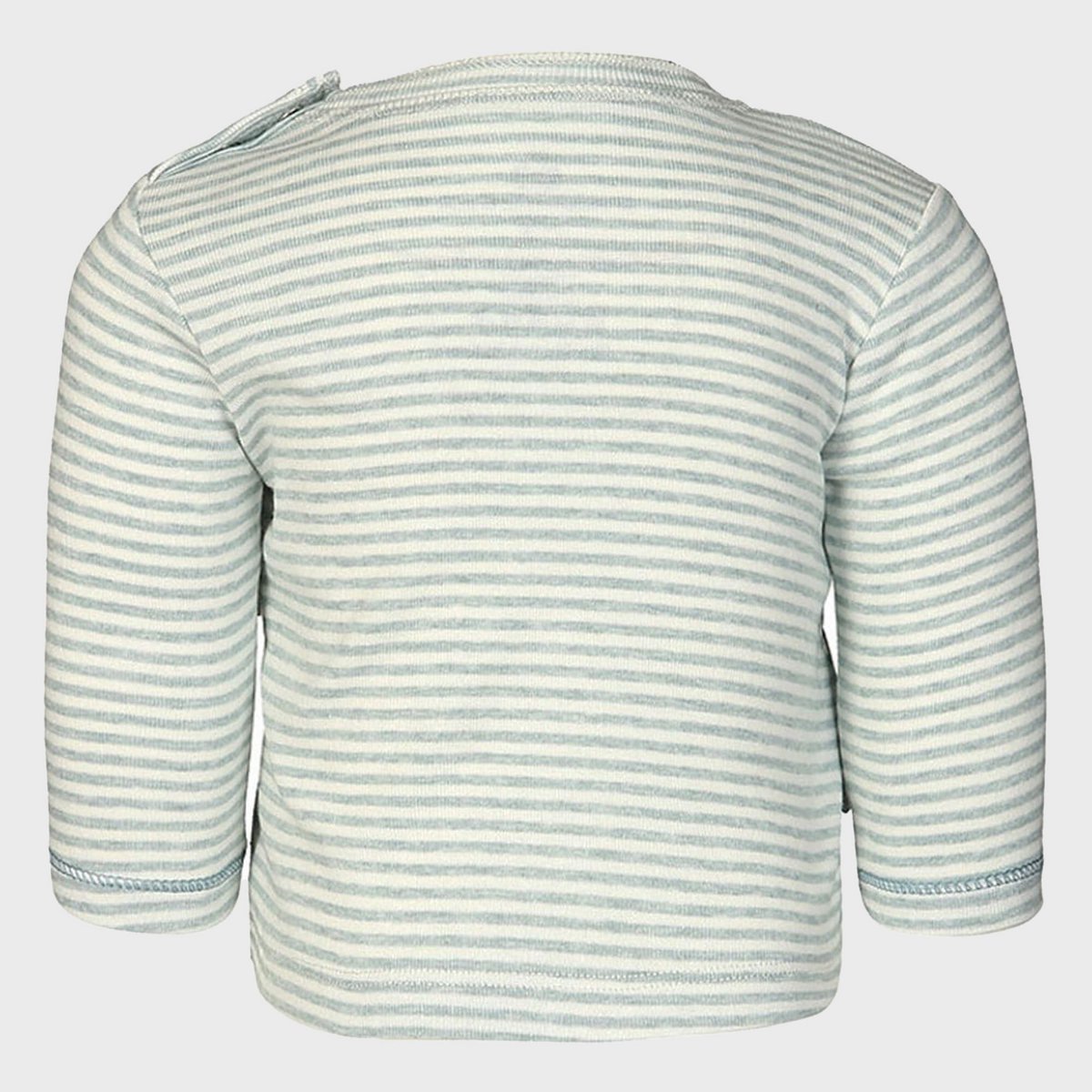 OrganicEra biologische baby-l/s-t-shirt, aqua gestreept