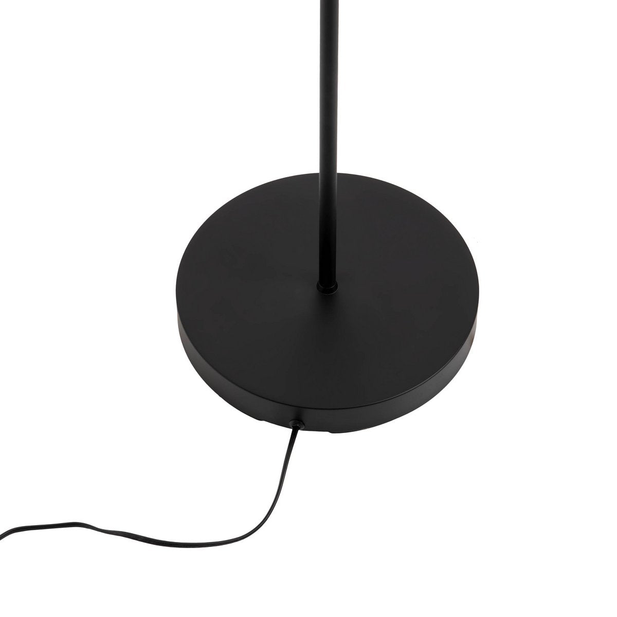 Staande lamp "Modo" gemaakt van zwart in zwart, versies in goud, E27 -aansluiting, vloerlamp voor woonkamer, eetkamer, keuken, gang, gang of kantoor, 150 x 49 cm