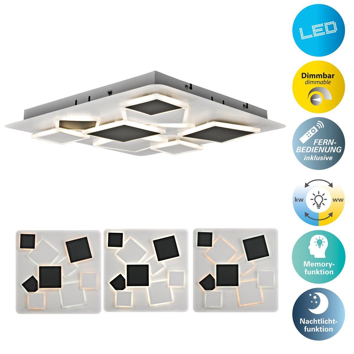 LED -plafondlicht "Vincent" L: 46,8 cm