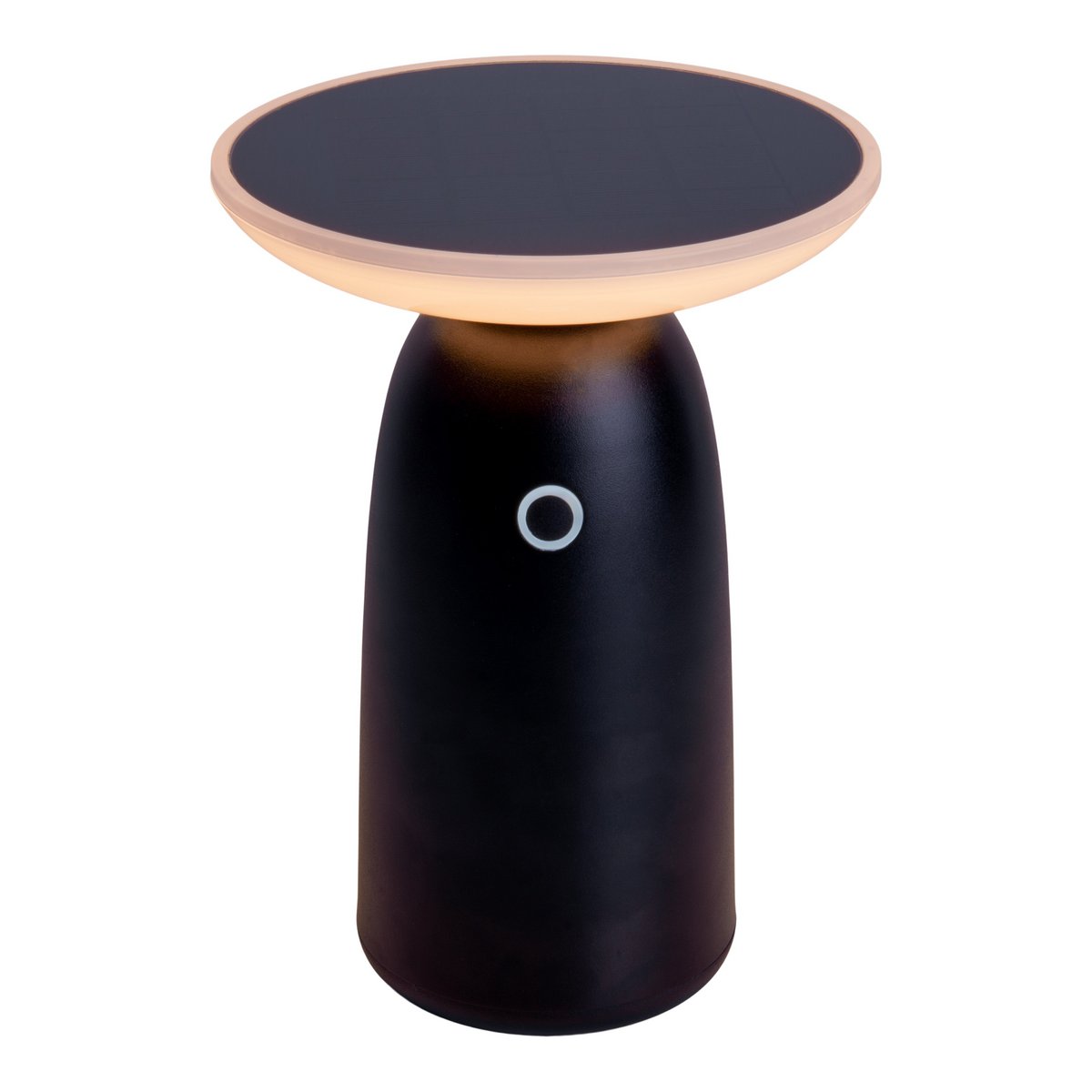 LED Solar Light "ADA" zwart voor buiten, LED -tafellamp gemaakt van metaal en plastic 22,5 x 16 cm