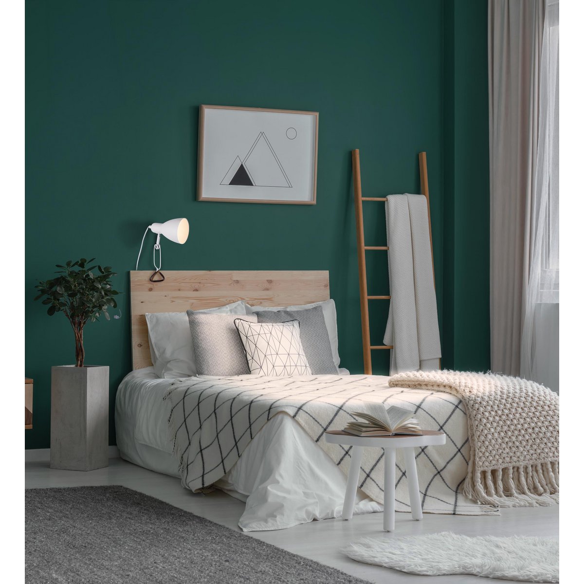 Klemtafels "Mara" Matt White voor E14 Max. 18 Watt, voor interieurs, 28 cm hoog