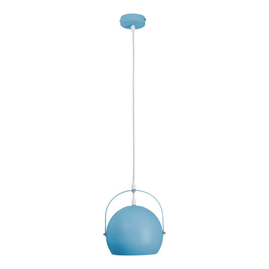 Hanger lamp "Colorado" blauw Ø ca. 25 cm, metaal, e27 socket, verlichting voor woonkamer, eetkamer, kinderkamer