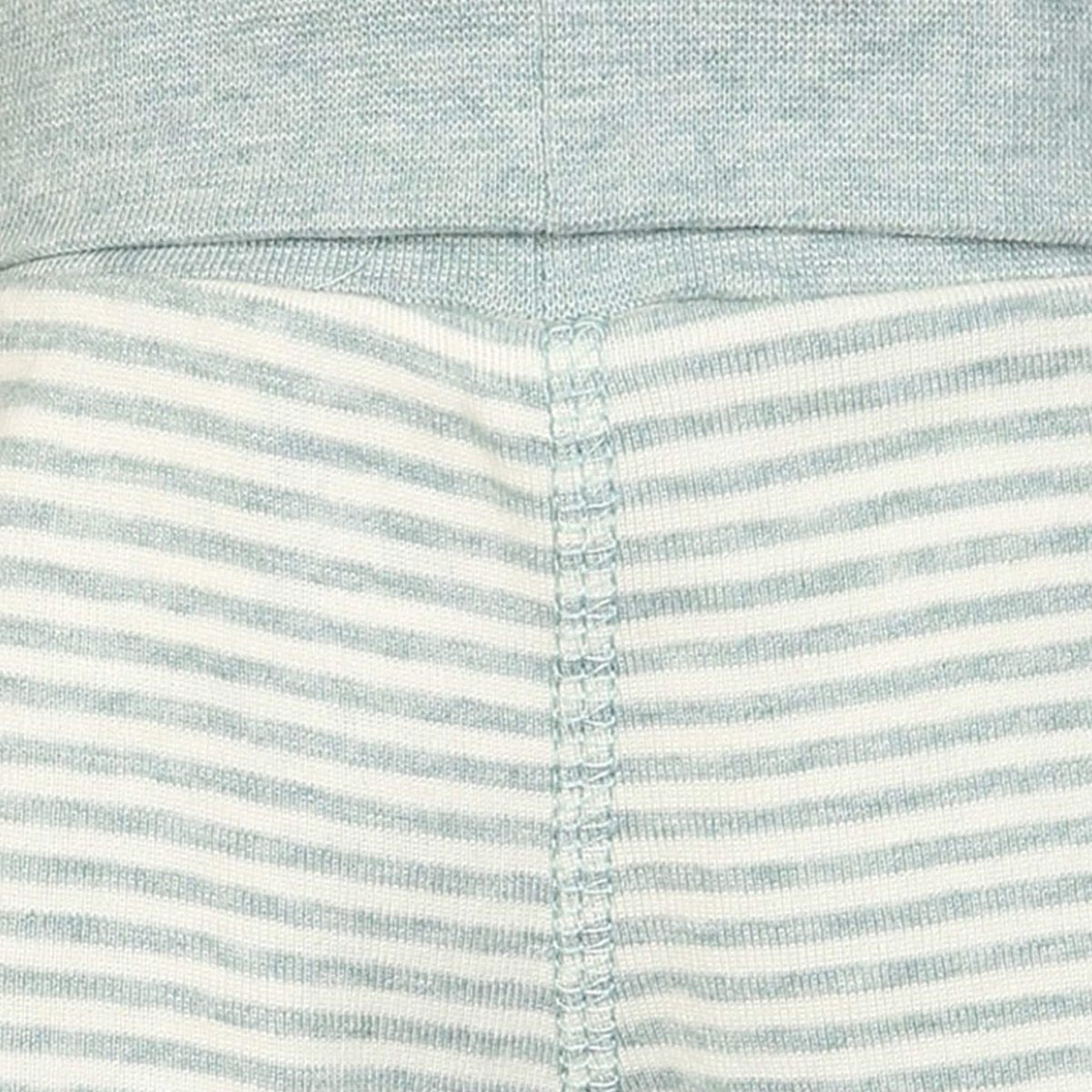 OrganicEra biologische babyshort, aqua gestreept