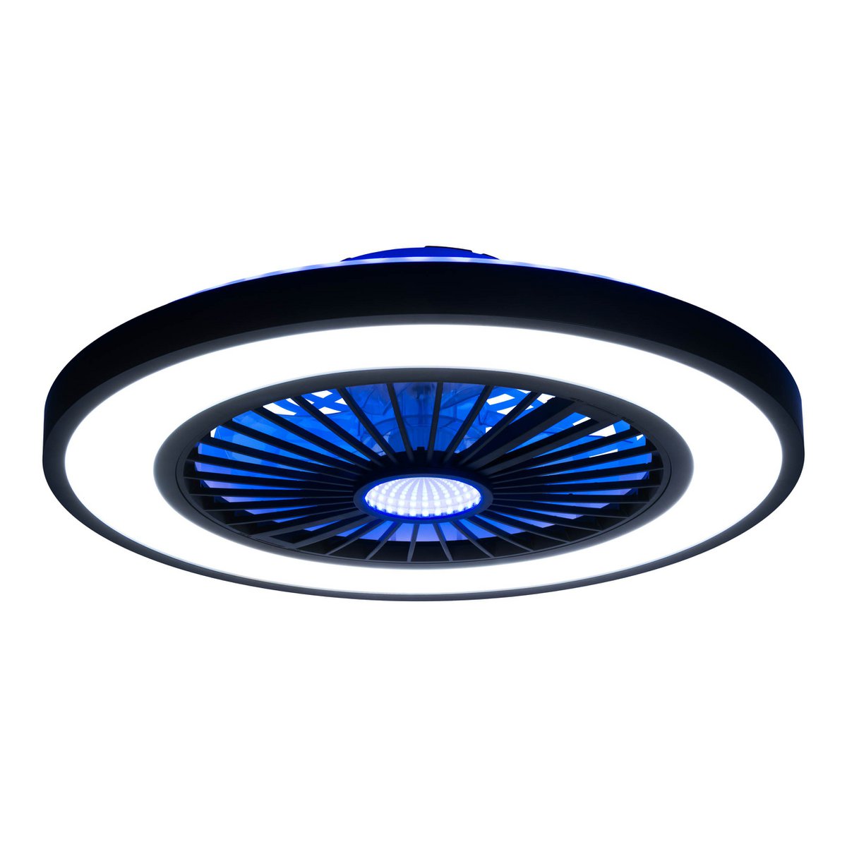 LED -plafondlichten + ventilator "arrioso" Ø 54 cm, gemaakt van metaal en plastic, met veel functies