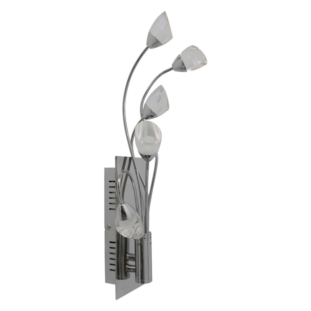 LED -wandlamp "Shinny" gemaakt van metaal en plastic in chroom met stevig gebouwd -in LED's, 50 cm