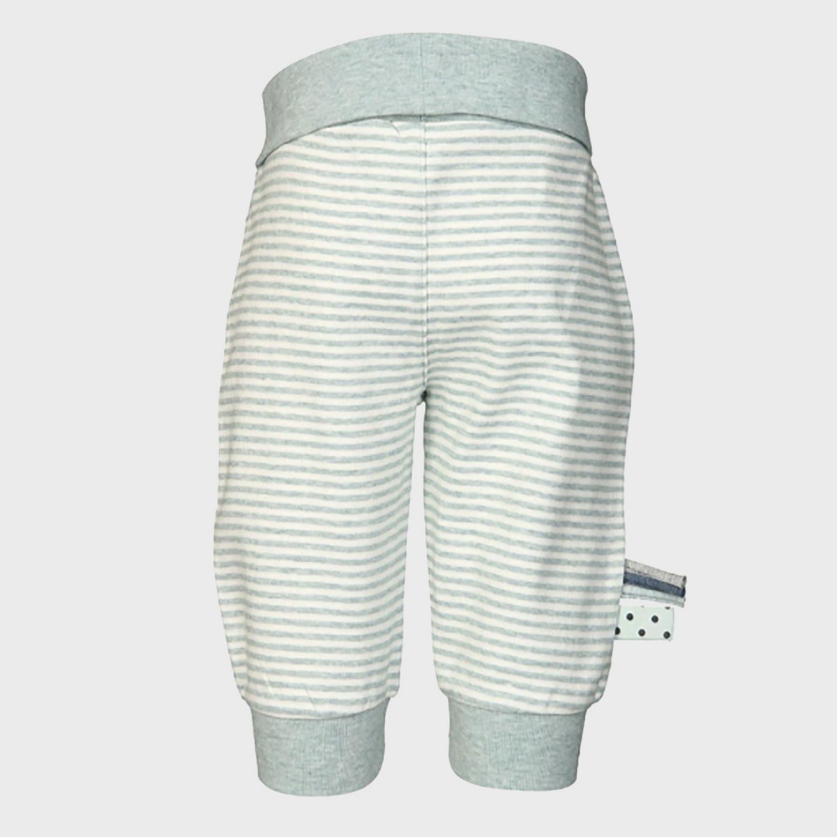 OrganicEra Biologisch babybroekje met elastische band, Aqua gestreept