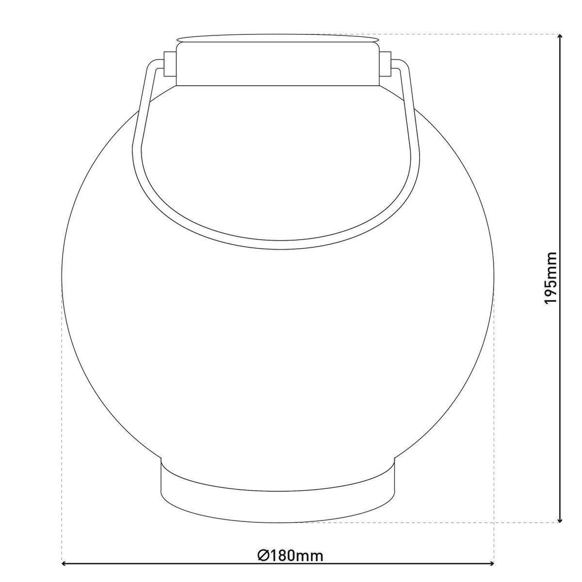 LED Decoratieve zonnelamp L/B: 18 cm wit